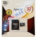 Карта памяті microSDHC UHS-1 Apacer 32GB class 10 Adapter SD (AP32GMCSH10U1-R)