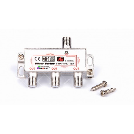 Спліттер 3-WAY Splitter EUROSKY з проходом живлення