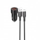 Автомобільний зарядний пристрій BOROFONE BZ19B Wisdom (MICRO) 36W QC3.0 на 2 USB чорний
