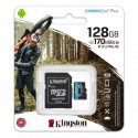 Карта пам'яті microSDXC Kingston 128GB U3 V30 A2 (SDCG3/128GBSP) + SD-адаптер