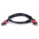 Кабель HDMI-HDMI ATcom Red/Gold v.1.4 1 метр