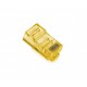 Роз'єм конектор Merlion RJ-45 8P8C Cat.5 Yellow 100шт