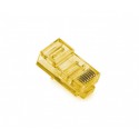 Роз'єм конектор Merlion RJ-45 8P8C Cat.5 Yellow 100шт