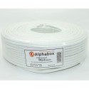 Кабель коаксіальний Alphabox RG-6 100 метрів 75 Ом