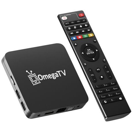 Приставка Smart TV медиаплеер OmegaTV BOX 2 (1 год телевидения)