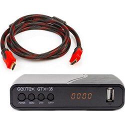 Комплект цифрового ресивера Geotex GTX-35 + GTX HDMI кабеля 1.5 м