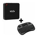 Приставка Smart TV Box Noisy Mx9 1 Gb + 8 Gb Black + Беспроводная мини-клавиатура i8