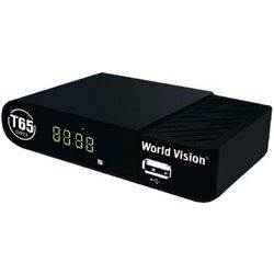 Готовый комплект Т2 с усилителем (Тюнер DVB-T2 WV World Vision T65+ антенна для Т2 с усилителем и кабелем A-sus) прием сигнала д