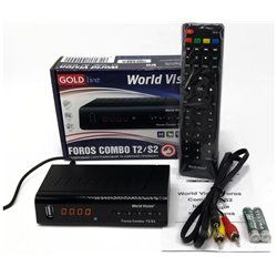 Комбинированный цифровой DVB-S2/T2/С тюнер World Vision Foros Combo HD