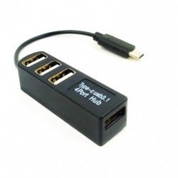 Хаб Type-C USB 3.1 4-х портовый P-3101 питание от USB блистер